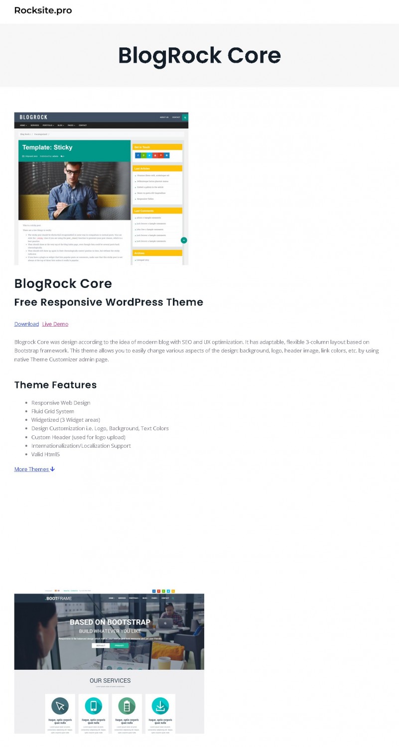 Blogrock Core