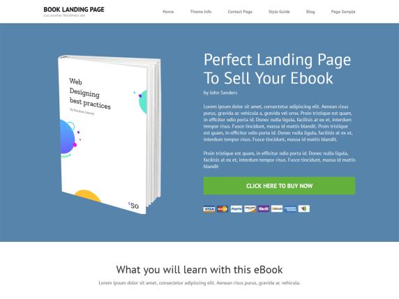 Book Landing Page