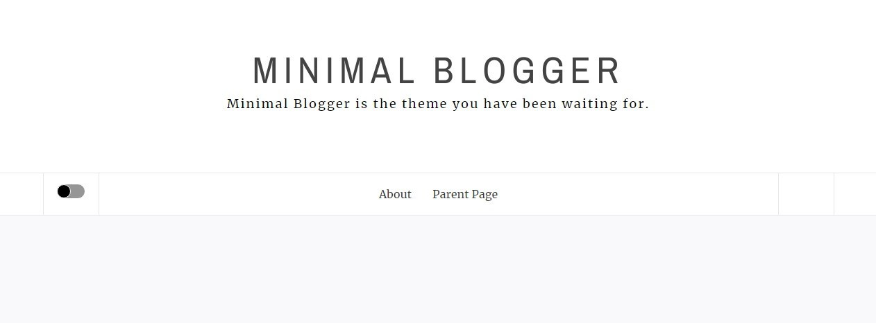 Minimal Blogger