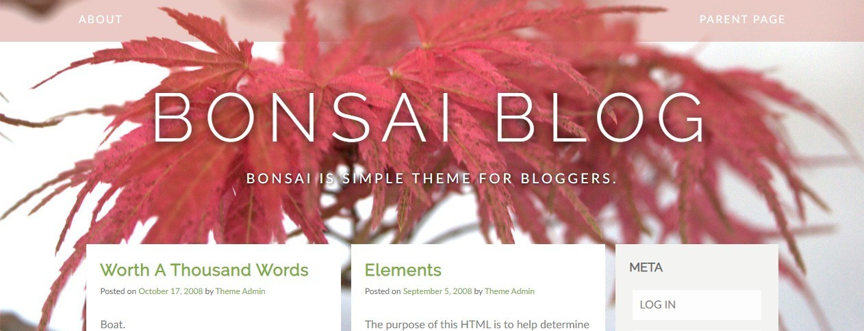 Bonsai blog