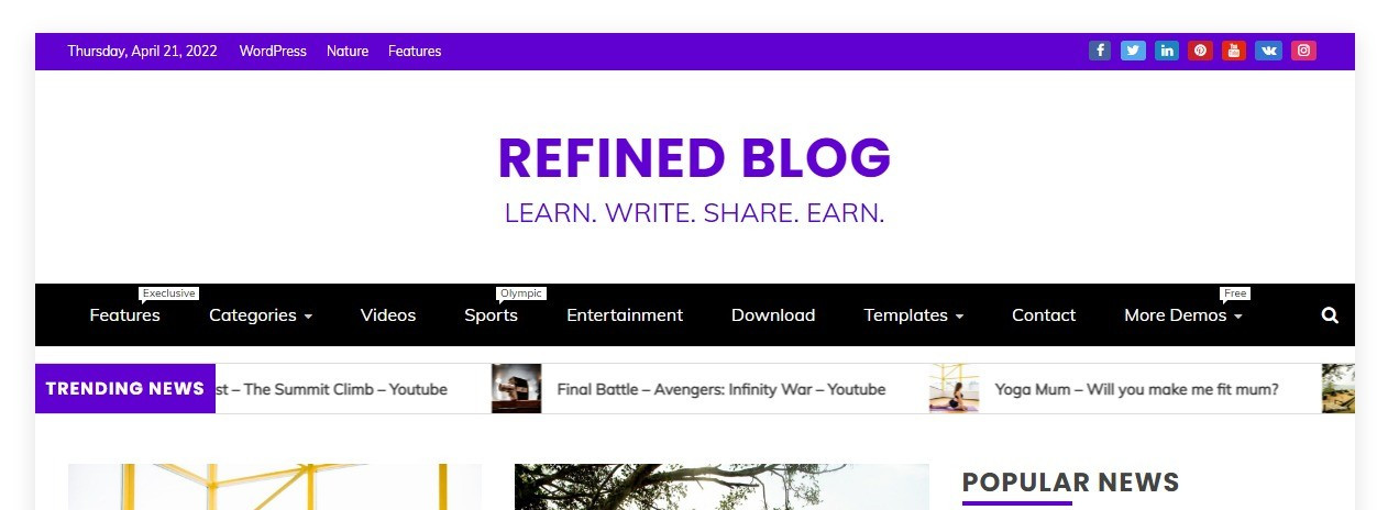 Refined Blog