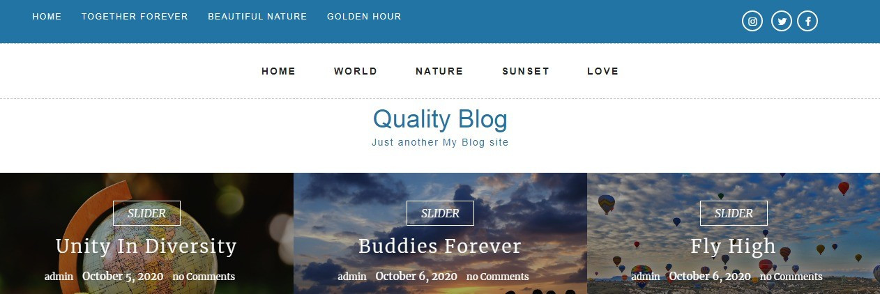 Quality Blog