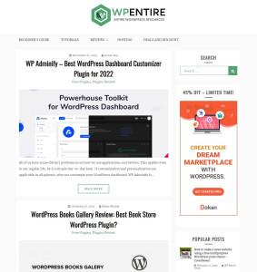 WPEntire - Entire WordPress Resources