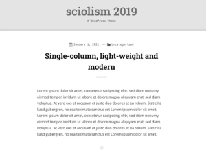 sciolism 2019